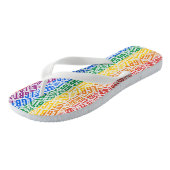 Gay Pride Badesandalen (Schrägansicht)