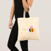 Gay Pride Bee Tragetasche (Vorderseite (Produkt))