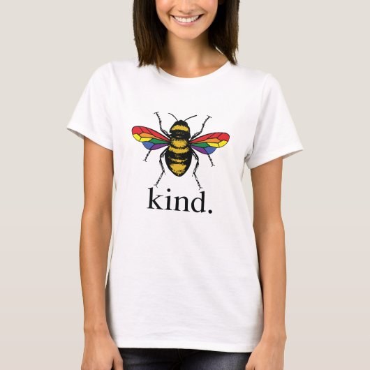 Gay Pride Bekind T-Shirt (Vorderseite)