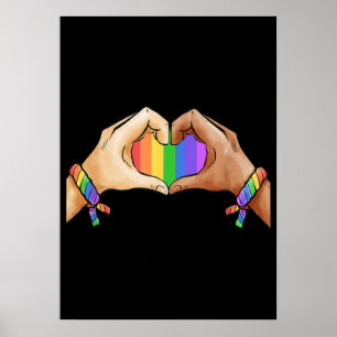 Gay Pride Bekleidung LGBT Regenbogenflagge Monat Poster