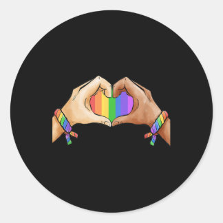 Gay Pride Bekleidung LGBT Regenbogenflagge Monat Runder Aufkleber