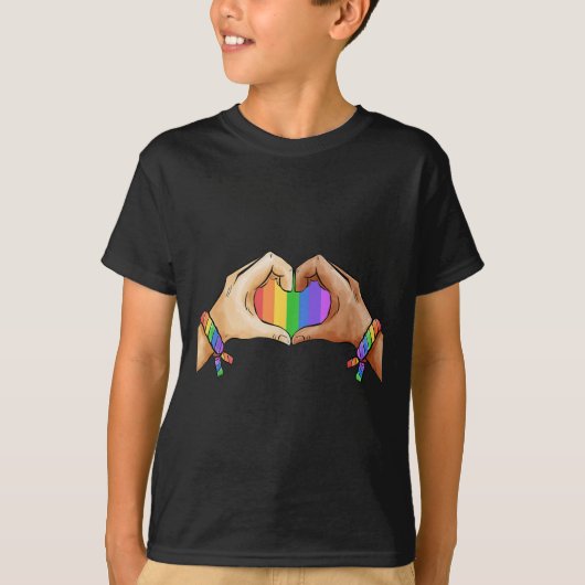 Gay Pride Bekleidung LGBT Regenbogenflagge Monat T-Shirt (Vorderseite)
