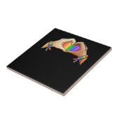 Gay Pride Bekleidung LGBT Regenbogenflagge T Shirt Fliese (Seite)