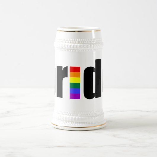 Gay Pride Bierglas (Mittel)