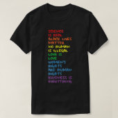Gay Pride BLM Science Is Real LGBTQIA+ Equality Lo T-Shirt (Design vorne)