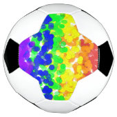 Gay Pride Bokeh Flag Necklace Fußball (Gedreht)