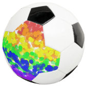 Gay Pride Bokeh Flag Necklace Fußball (Dreiviertel)
