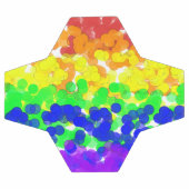 Gay Pride Bokeh Flag Necklace Fußball (Flach)