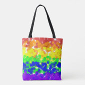 Gay Pride Bokeh Flag Necklace Tasche (Rückseite)
