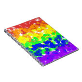 Gay Pride Bokeh Flag Notizblock (Rechte Seite)