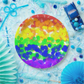 Gay Pride-Bokeh-Flag Pappteller (Party)