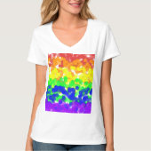 Gay Pride Bokeh Flag T-Shirt (Vorderseite)