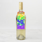 Gay-Pride-Bokeh-Flagge Flaschenanhänger (Auf Flasche)
