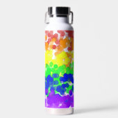 Gay-Pride-Bokeh-Flagge Trinkflasche (Vorne)