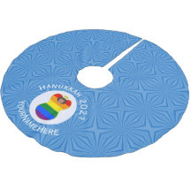 Gay Pride Brown Angel Hanukkah Flag Personalisiert