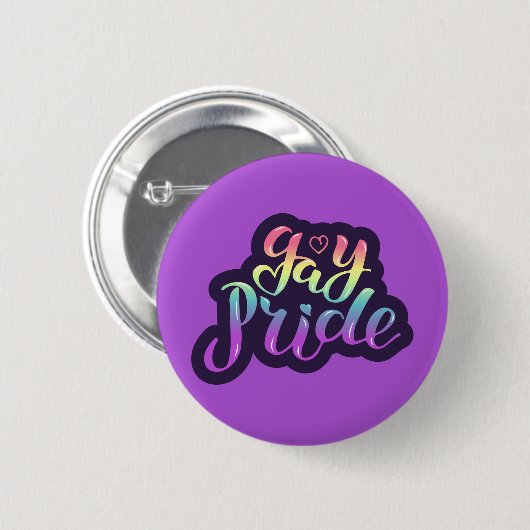 Gay Pride Button (Vorne & Hinten)