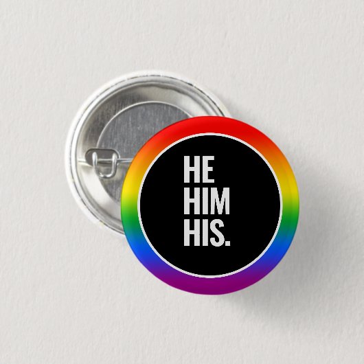 Gay Pride Button (Vorne & Hinten)