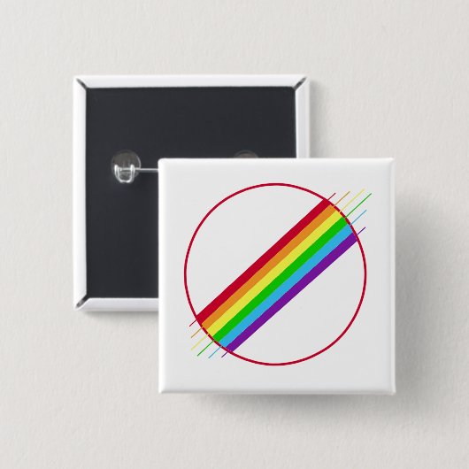 Gay Pride-Button Button (Vorne & Hinten)