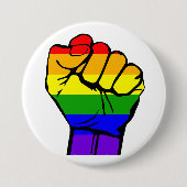 Gay Pride-Button - Pride Flaggen-Knopf - Button (Vorderseite)