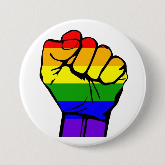 Gay Pride-Button - Pride Flaggen-Knopf - Button (Vorderseite)