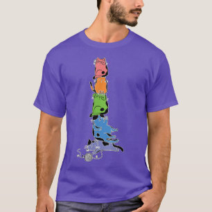 Gay Pride Cat LGBT Kawaii Cats Pile Niedlich Anime T-Shirt