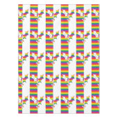 Gay Pride Christmas Holly Tischdecke (Vorderseite)