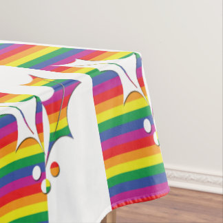 Gay Pride Christmas Holly Tischdecke