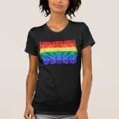Gay Pride Classic Imitate Silk Rainbow Flag LGBT C T-Shirt (Vorderseite)