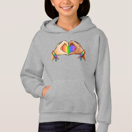 Gay ?Pride Closing Lgbt Rainbow Hoodie (Vorderseite)