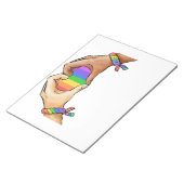 Gay ?Pride Closing Lgbt Rainbow Notizblock (angewinkelt)