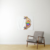 Gay ?Pride Closing Lgbt Rainbow Wandteppich (Beispiel (Horizontal))