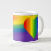 Gay Pride Coffee Cup Rainbow Liebe Tasse (Vorderseite Rechts)