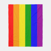 Gay Pride Colors Rainbow Flag Fleecedecke (Vorderseite)