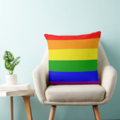 Gay Pride Colors Rainbow Flag Kissen (Stuhl )