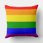 Gay Pride Colors Rainbow Flag Kissen (Rückseite)