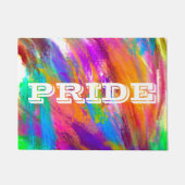 Gay Pride Crayon Scribble Fußmatte (Vorderseite)