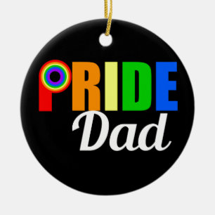 Gay Pride Dad LGBTQ Father's Day Keramik Ornament