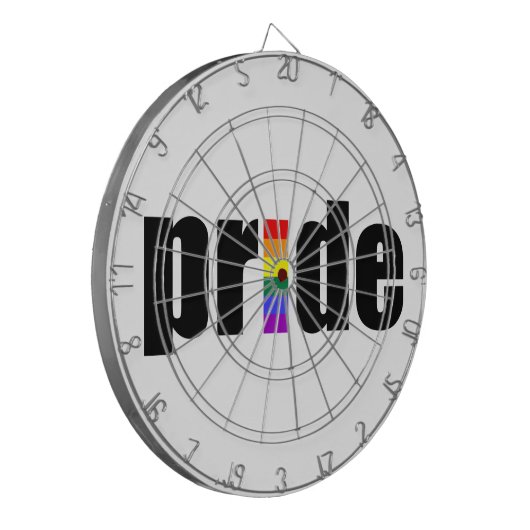 Gay Pride Dartscheibe (Vorderseite Links)