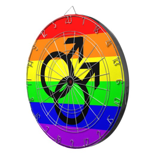 Gay Pride Dartscheibe (Vorderseite rechts)
