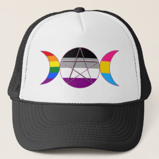 Gay Pride Demi Wannen-Göttin-Symbol Truckerkappe