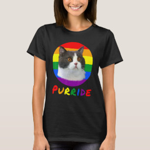 Gay Pride der Lgbt Cat Purride Flag Monat T-Shirt