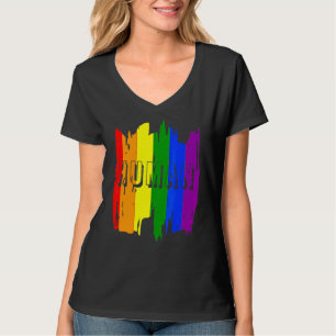 Gay Pride der menschlichen Flagge Transgender Mona T-Shirt