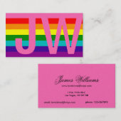 Gay Pride der Regenbogen-Flaggen-Vorlagen-8 der Visitenkarte (Vorne/Hinten)