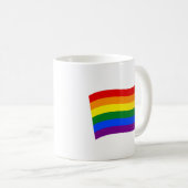 Gay Pride der Regenbogenflagge LGBT LGBTQ Liebe is Kaffeetasse (VorderseiteRechts)