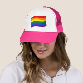 Gay Pride der Regenbogenflagge LGBT LGBTQ Liebe is Truckerkappe
