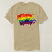 Gay Pride der Regenbogenflagge LGBT Monat  T-Shirt (Design vorne)