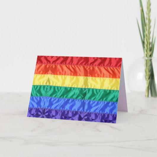 Gay Pride der Regenbogenflagge LGBTQ LGBT Liebe is Karte (Vorderseite)