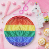 Gay Pride der Regenbogenflagge LGBTQ LGBT Liebe is Pappteller (Party)