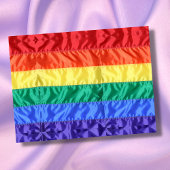 Gay Pride der Regenbogenflagge LGBTQ LGBT Liebe is Postkarte
