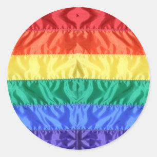 Gay Pride der Regenbogenflagge LGBTQ LGBT Liebe is Runder Aufkleber